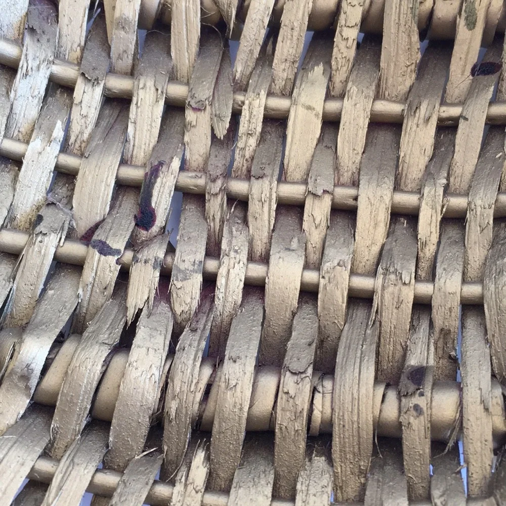 Small Lace-trimmed Wicker Basket